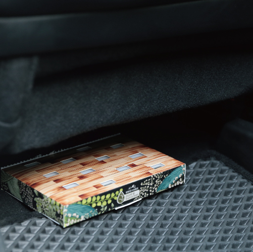 under-seat car freshener, deodorant gel